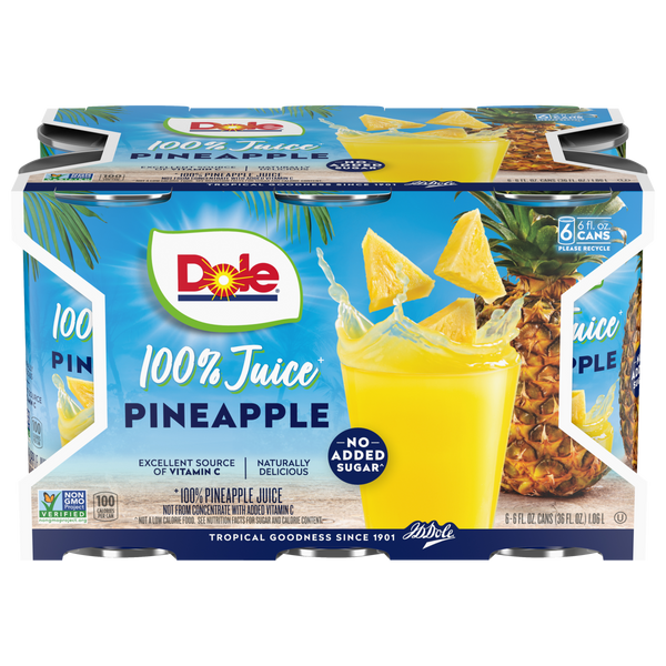DOLE PINEAPPLE JUICE 6PK