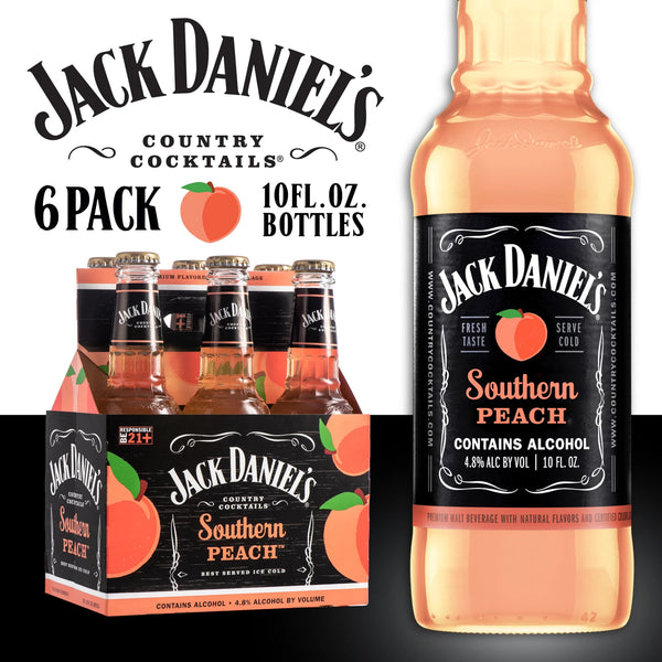 JACK  DANIELS PEACH 6PK 12 OZ