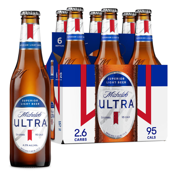 MICHELOB ULTRA BOTTLE 6 PACK 12 OZ