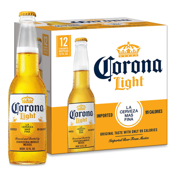 CORONA LIGHT BOTTLE 12PK 12 OZ