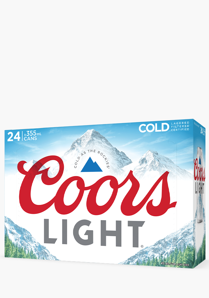 COORS LIGHT BOTTLE 24PK 12 OZ