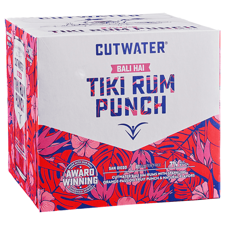 CUTWATER TIKI RUM PUNCH 12OZ 4PK