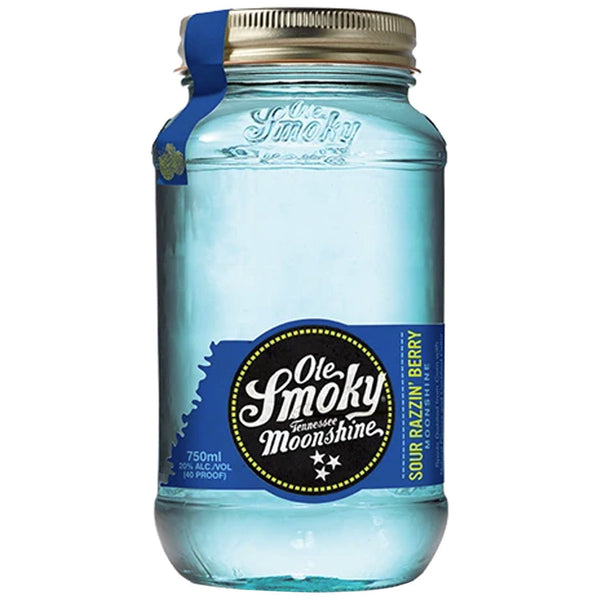 OLE SMOKY MOONSH SOUR RAZ BERRY 50ML