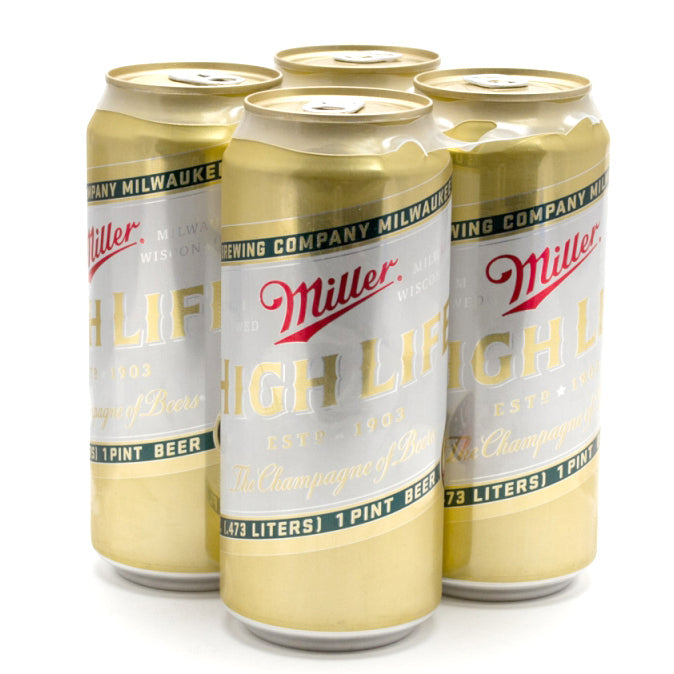 MILLER HIGH LIFE 4PK 16OZ