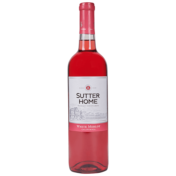 SUTTER HOME WHITE MERLOT 750