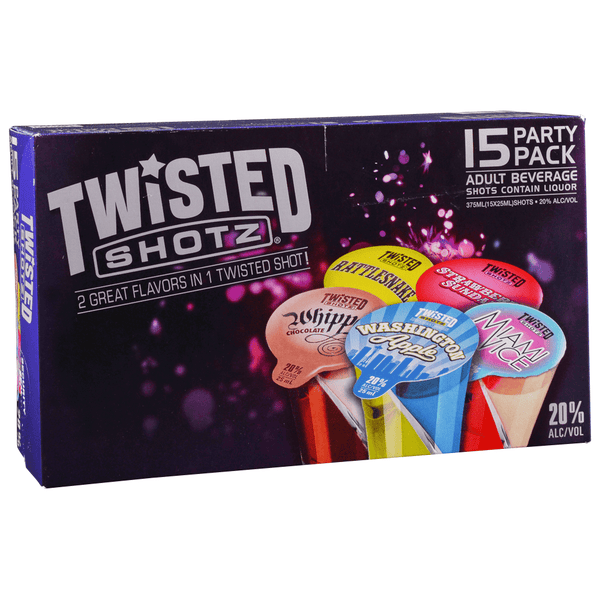 TWISTED SHOTZ PARTY PACK #2 15PK