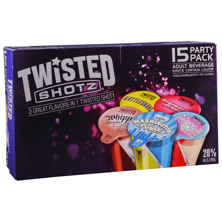 TWISTED SHOTZ PARTY PACK #2 15PK
