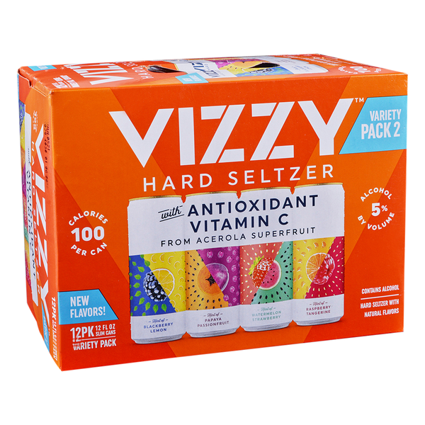 VIZZY VARIETY-2  12PK CAN