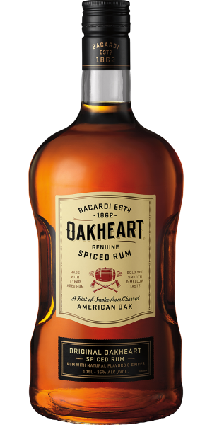 BACARDI OAKHEART SPICED RUM 1.75L