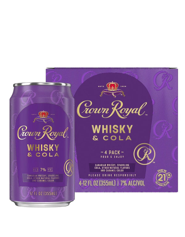 CROWN ROYAL WHISKY & COLA 4PK 12OZ