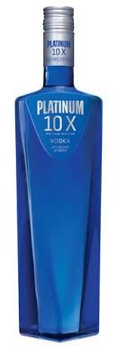 PLATINUM 10X VODKA  375ML