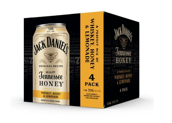JACK DANIEL WHISKEY,HONEY& L EMONADE 4PK CAN