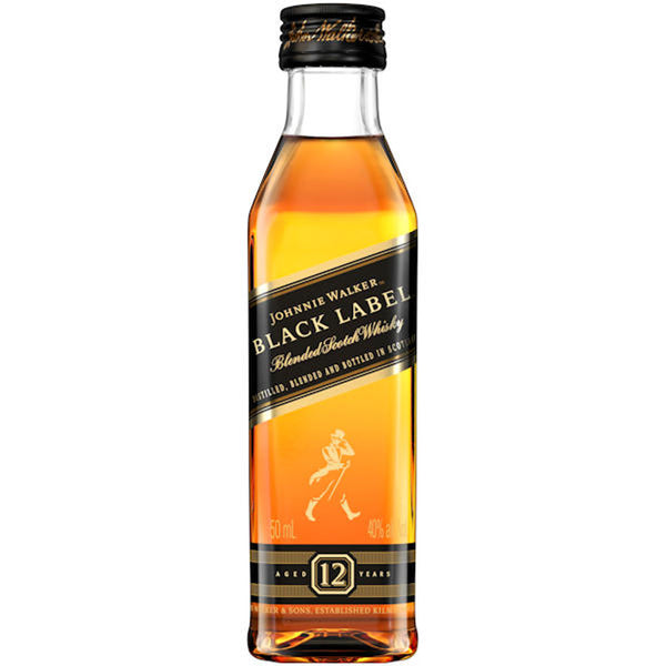 JOHNNIE WALKER BLACK LABEL SCOTCH 50 ML