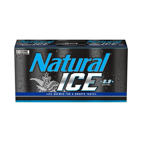 NATURAL ICE 12 OZ 18 PACK CAN